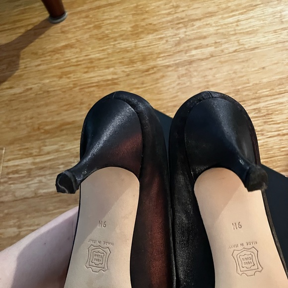 Formal black fabric Silvia Florentina beaded ornament pumps - Picture 10 of 13